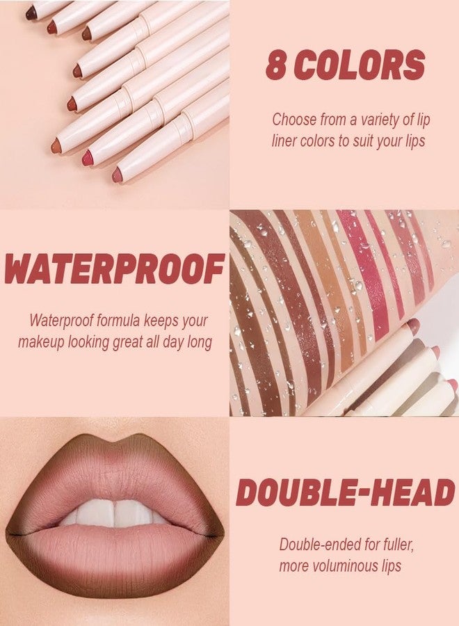 سويكي قلم تحديد الشفاه SUAKE Plump Matt Lipstick Lipliner Pencil Pack، قلم مقاوم للماء مع أداة دمج سيليكون لتحديد وتشكيل الشفاه، تركيبة كريمية ناعمة تدوم طويلاً لترطيب الشفاه (05# Twist) - Image 4